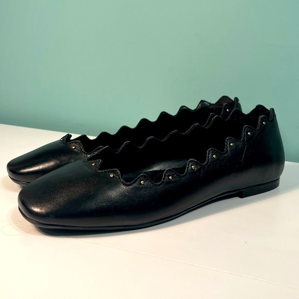 Allonsi Sienna Womens Ballerina Leather Flats Size 8 NWOT